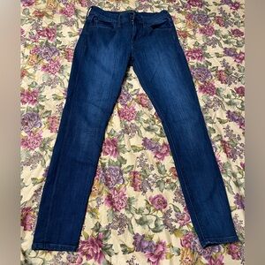 Express Jeans Pants Mid Rise Leggings Dark Blue 0S Size Women’s